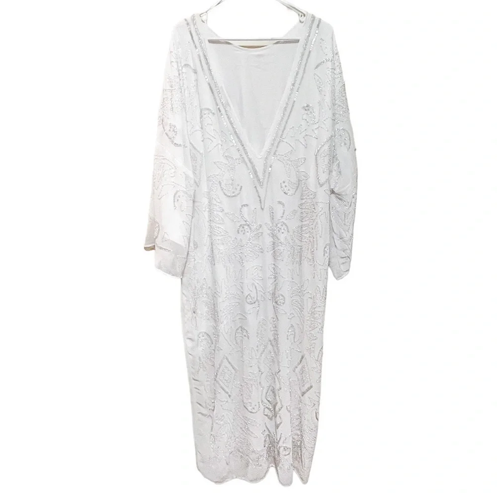 Zara Embroidered Beaded Tunic Dress - Picture 12 of 16